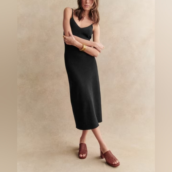 Sezane Dresses & Skirts - SEZANE Lindsey Knit Dress Black